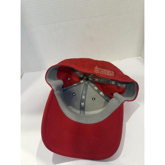 Los Angeles Angels Hat Cap Fitted Mens Large Red MLB Baseball All Star New Era - Picture 10 of 10